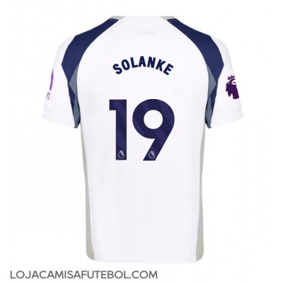 Camisa de Futebol Tottenham Hotspur Dominic Solanke #19 Equipamento Principal 2025-26 Manga Curta Camisa de Futebol Tottenham Hotspur Dominic Solanke #19 Equipamento Principal 2025-26 Manga Curta